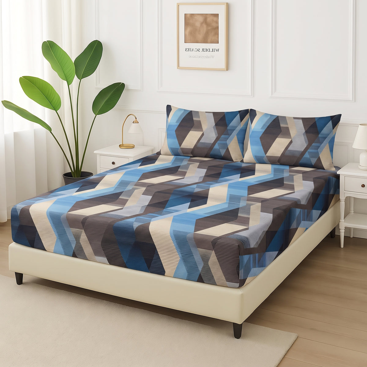 Kinetic Wave - Fitted Bedsheet Set