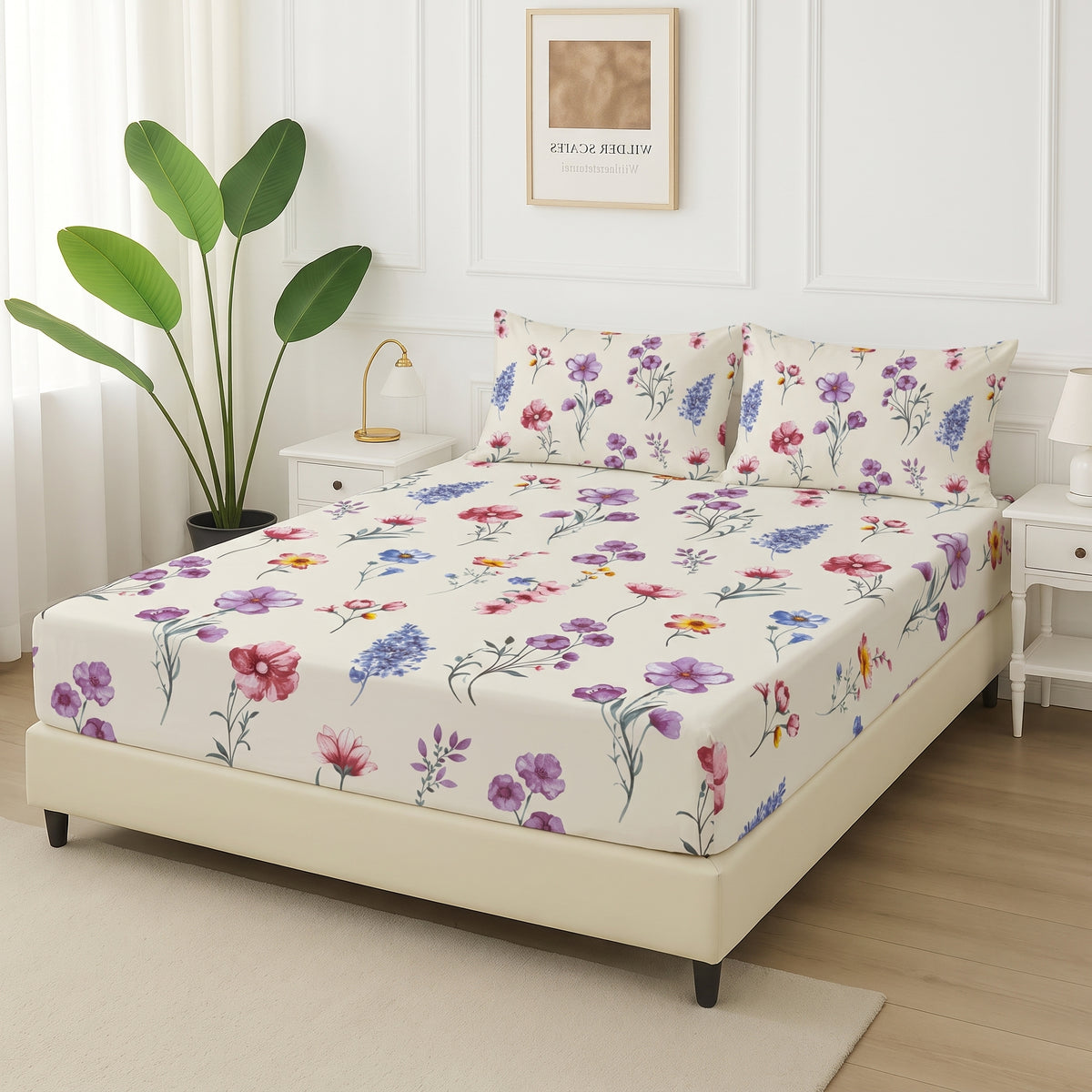 Perennial Bloom - Fitted Bedsheet Set