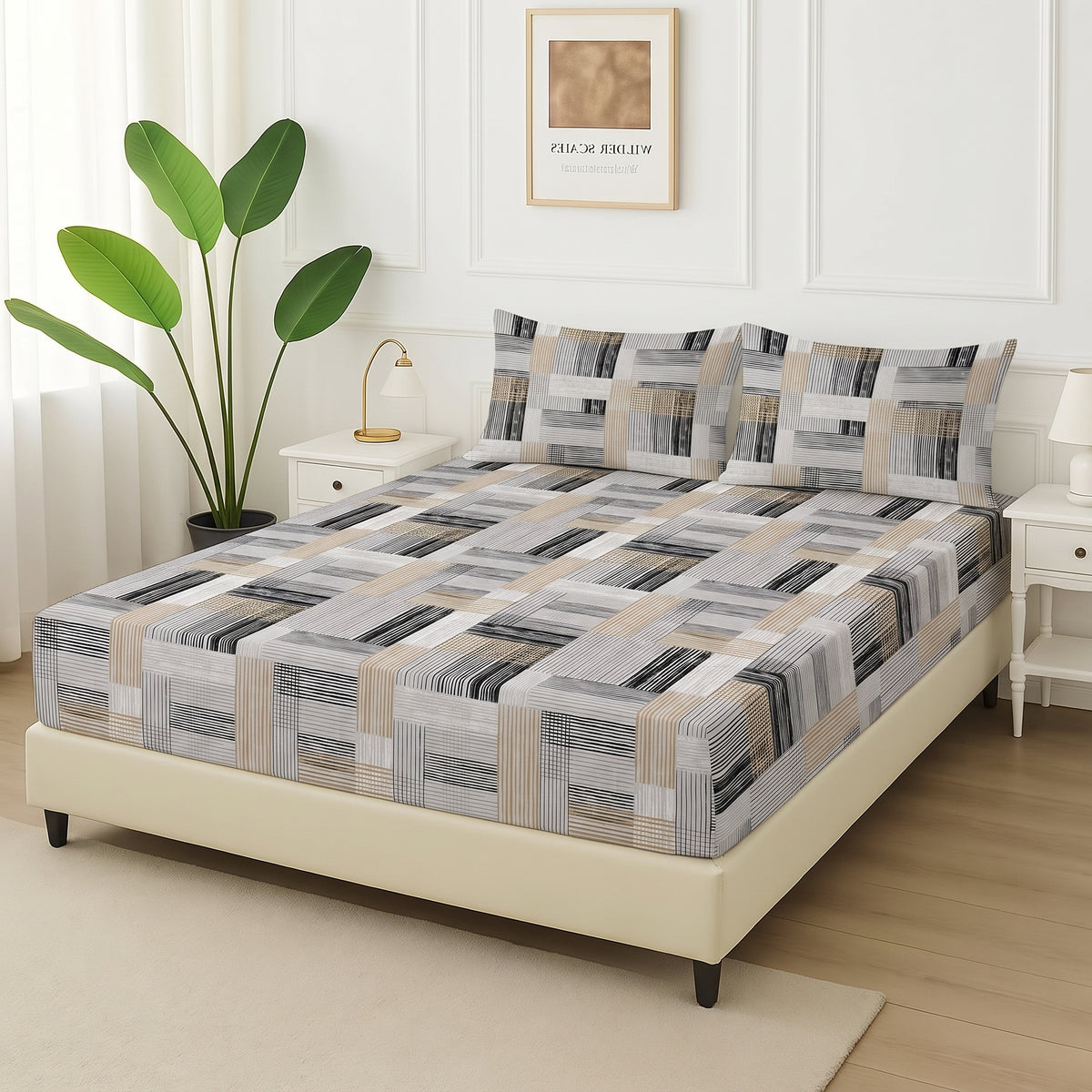 Chroma Plaid - Fitted Bedsheet Set