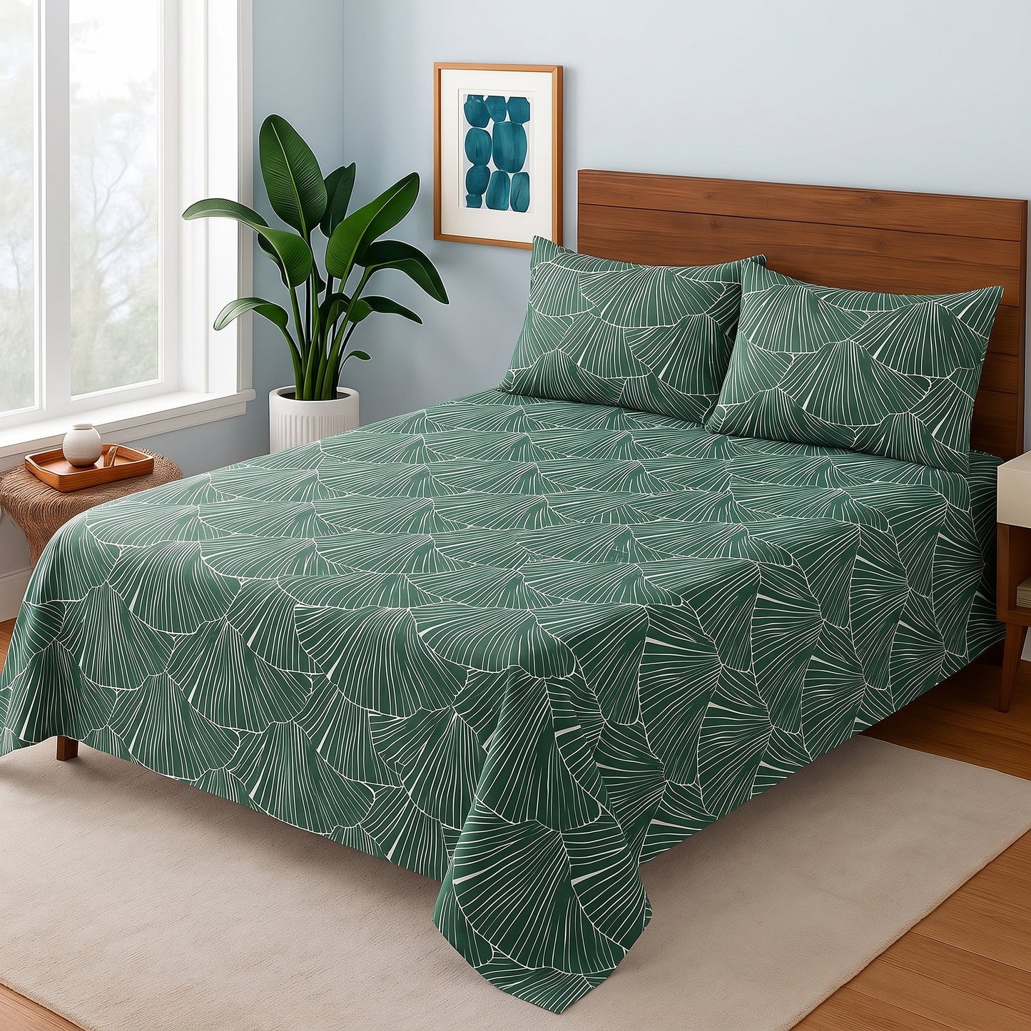 Verdant Fan - Bedsheet Set