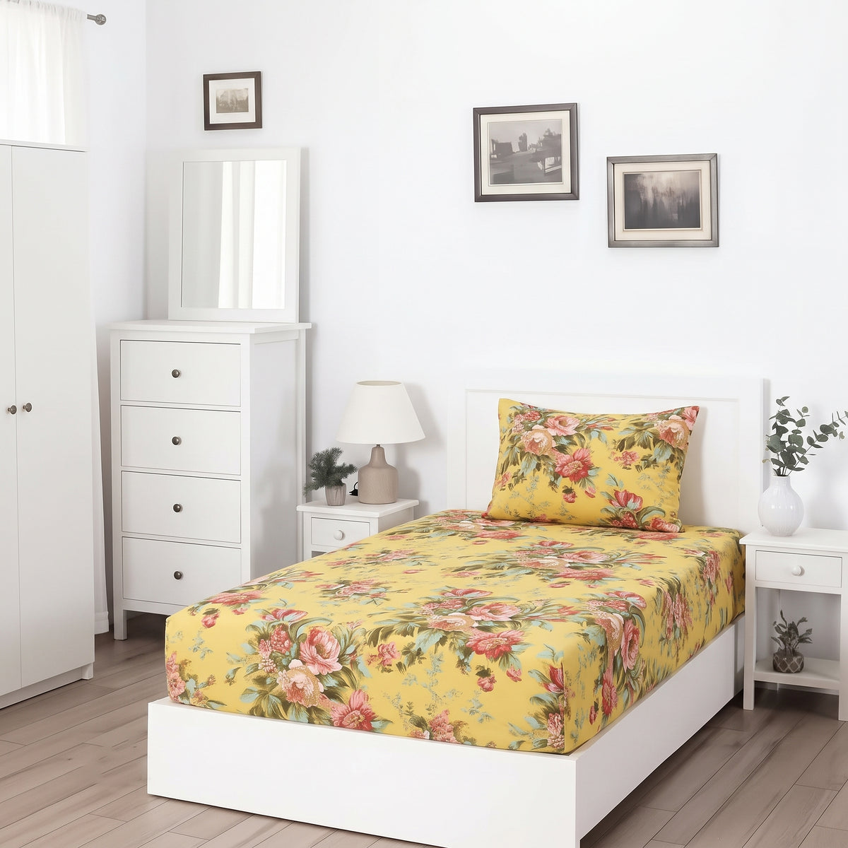 Browny - SINGLE Fitted Bedsheet Set