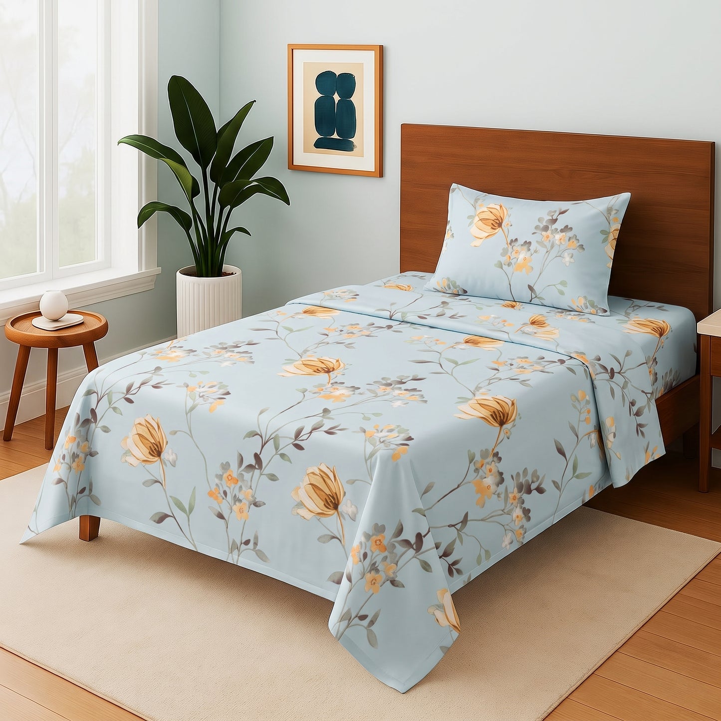 Skyline Flora - Single Bedsheet Set