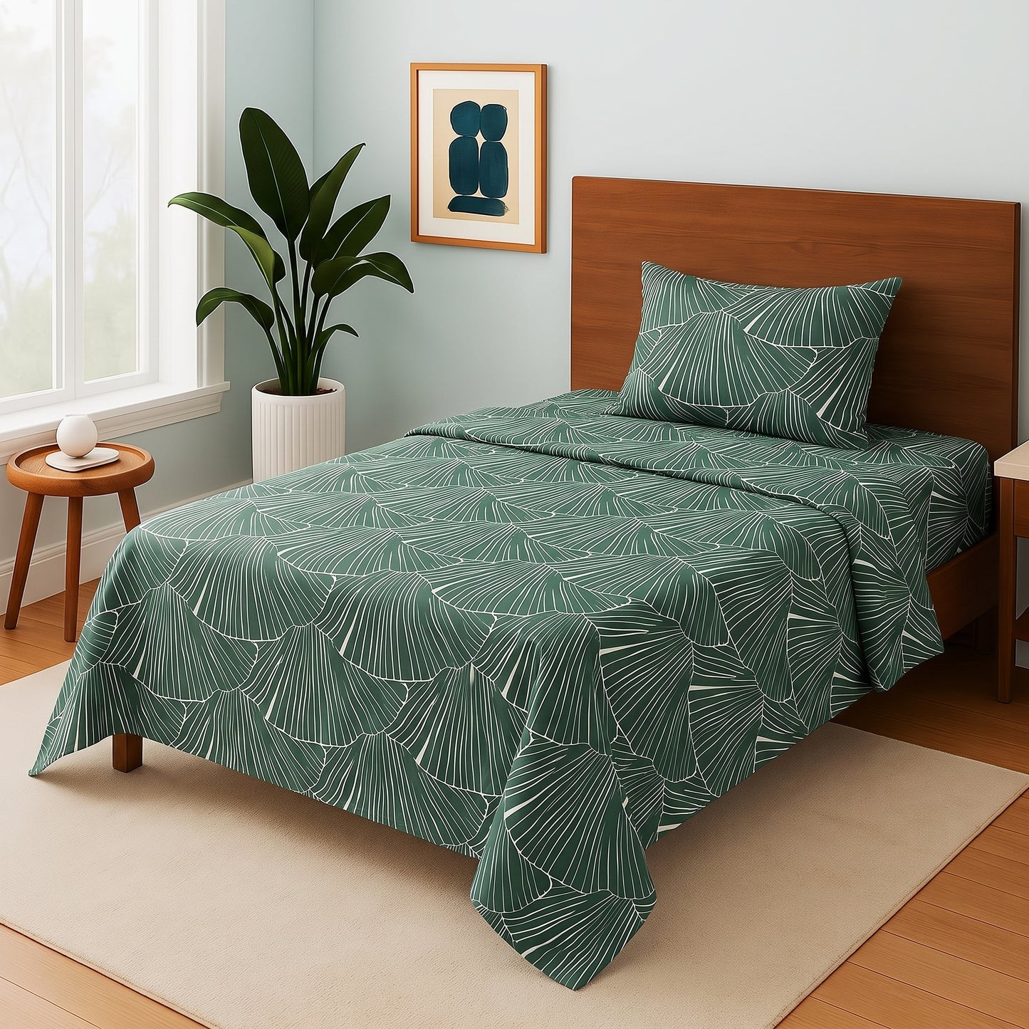 Verdant Fan - Single Bedsheet Set