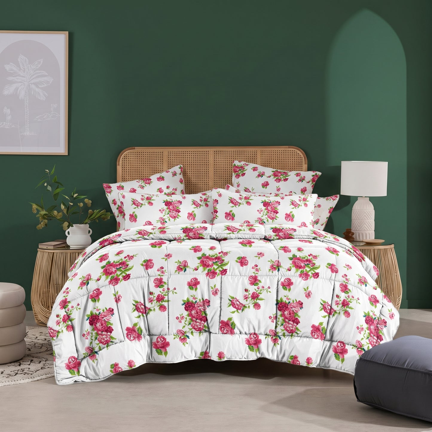 Ruby Flora - 6pcs Premium Comforter Set