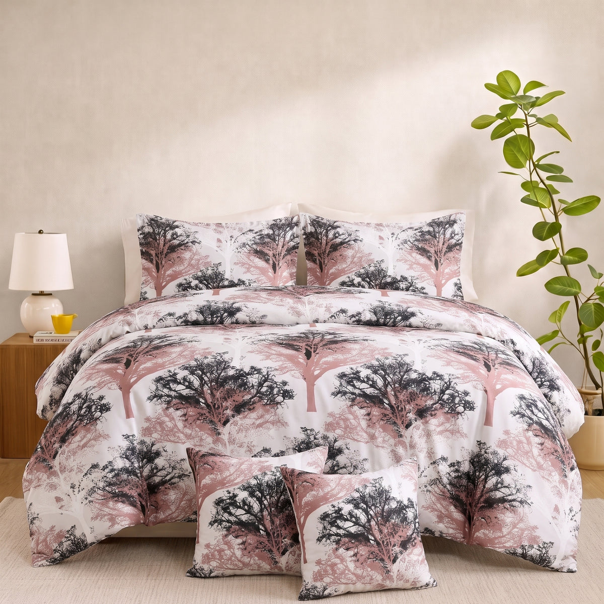 Monochrome Forest - 8pcs Quilt Cover Set (Without Filling)