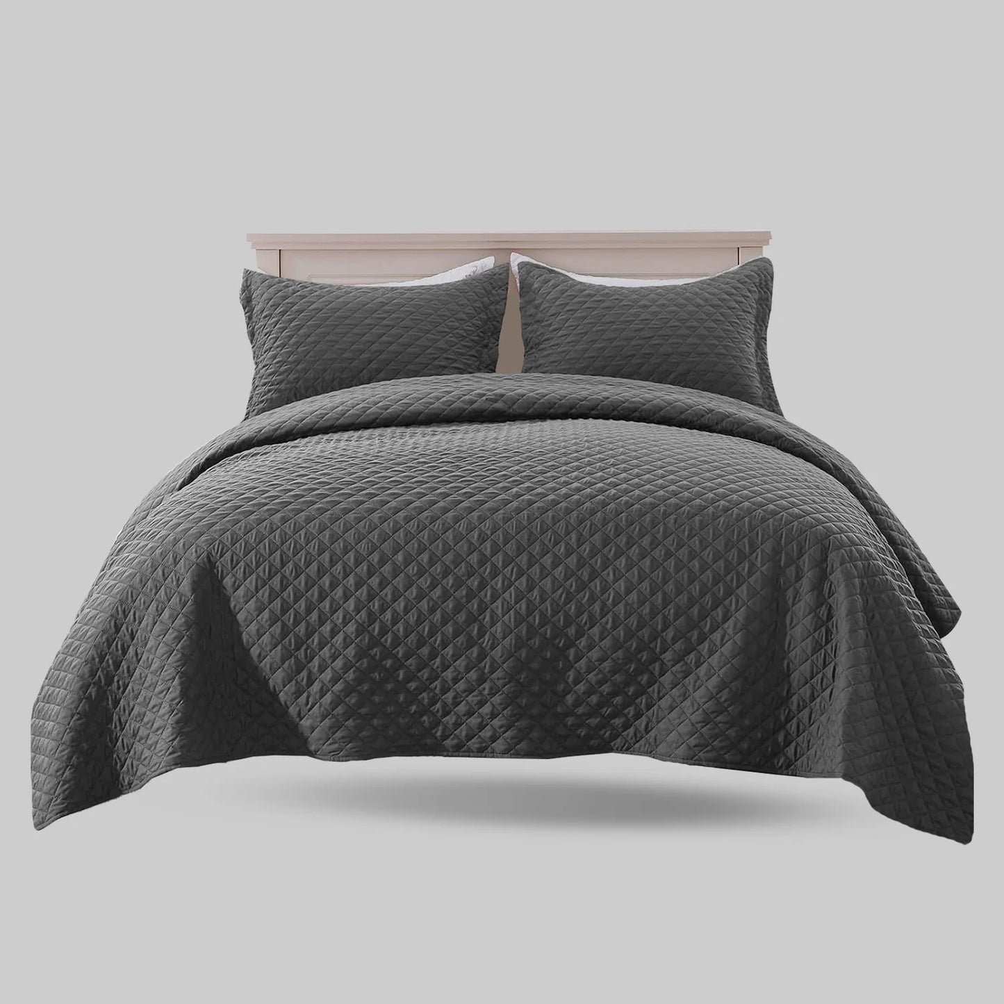 BEDSPREAD Set (Light Filling) - GREY