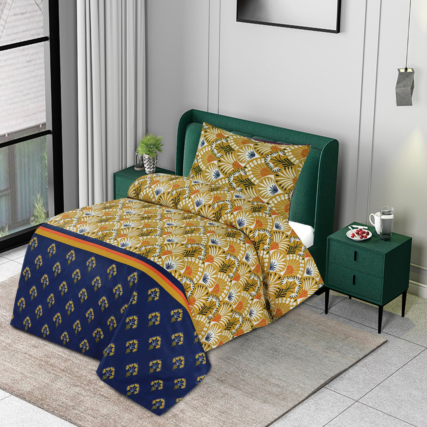 Dhanak  Single Bed Sheet Set