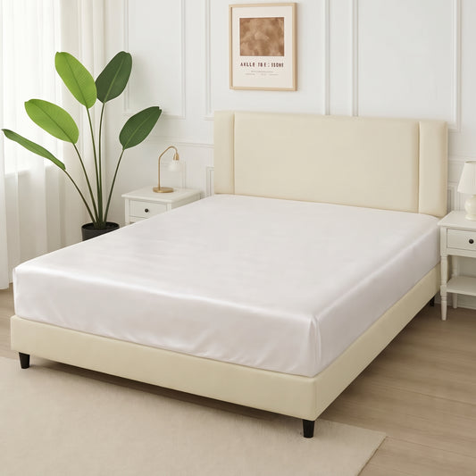 Pearl White-Silk Only Fitted Sheet