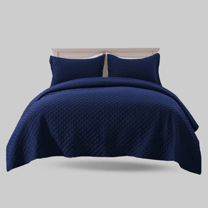 BEDSPREAD Set (Light Filling) - NAVY