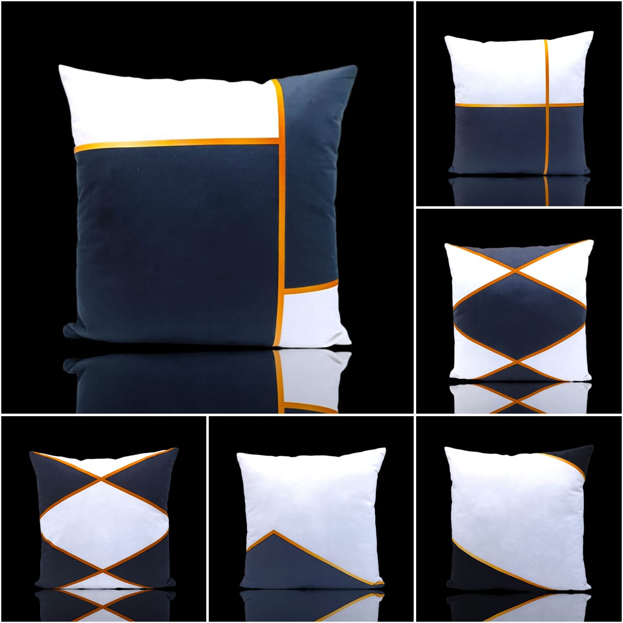 blue stone Cushion Cover (Pack Of 6pcs)
