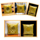 Glives gold Cushion Cover (Pack Of 5pcs)