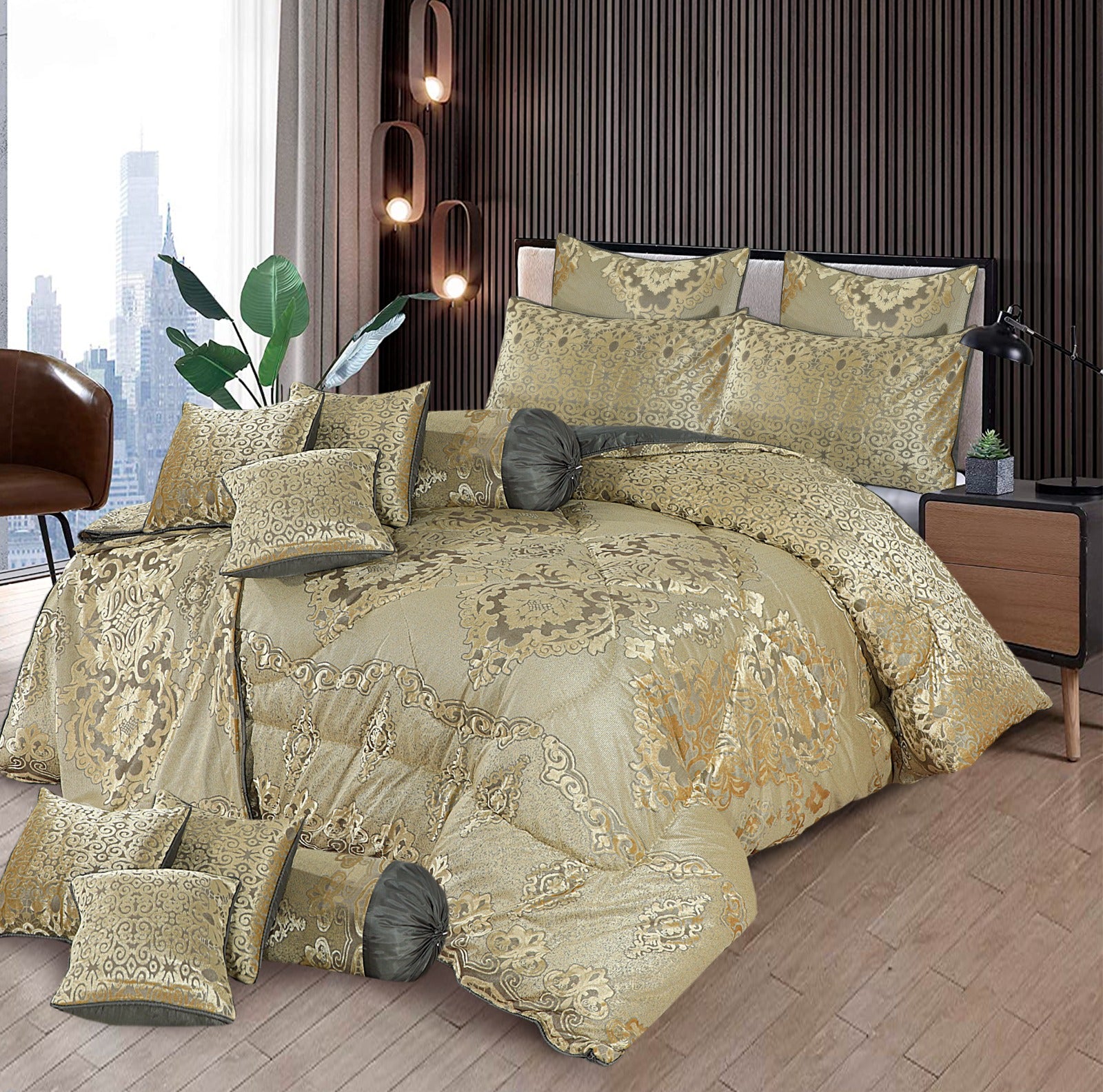 Luxury Bridal Comforter SET- 14 Pcs Set