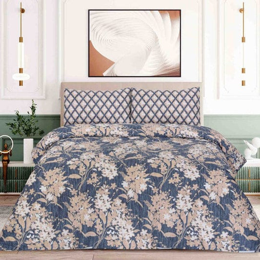 BLUE LEAVES- Bedsheet Set