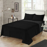 Plain Black - Bed Sheet Set