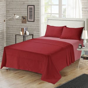 Plain Red - Bed Sheet Set