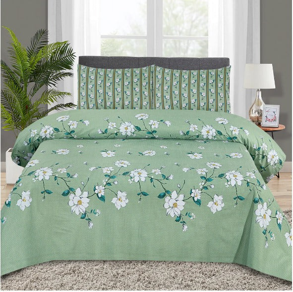 Greenish- Bed Sheet Set
