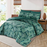 GREEN LEAVES -WINTER 6PCS RAZAI/QUILT SET