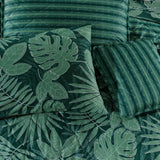 GREEN LEAVES-7 Pcs Summer Comforter Set (Light Filling)