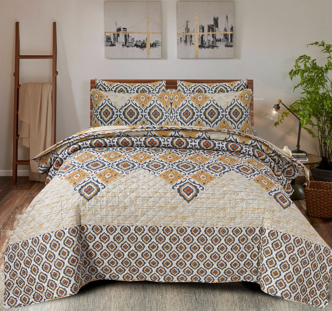 Egyptian -PREMIUM Cotton Summer Comforter Set (Light Filling)