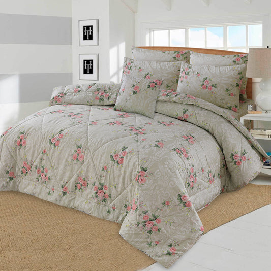 Zion Ash-7pcs Summer Comforter Set (Light Filling)