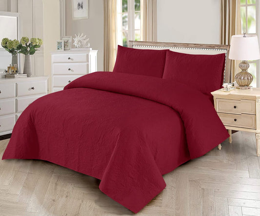 BEDSPREAD Set (Light Filling) - Red