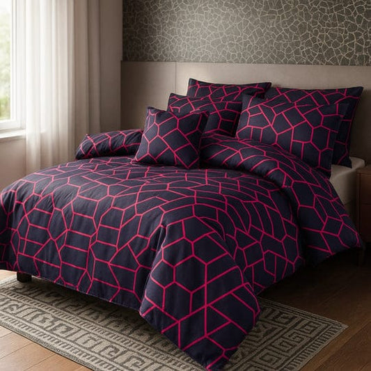CHECK -8pcs Summer Comforter Set (Light Filling)