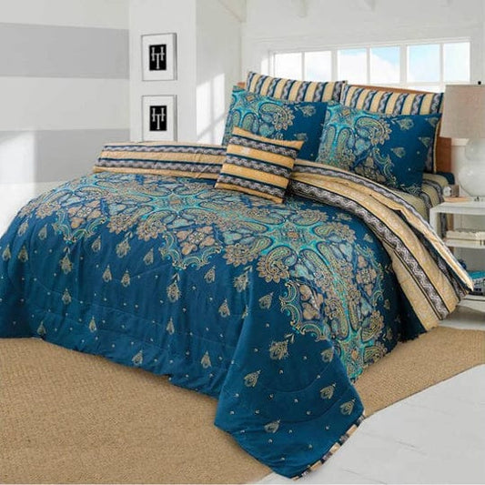 ALNIC- 8pcs Duvet Cover Set (Without Filling)