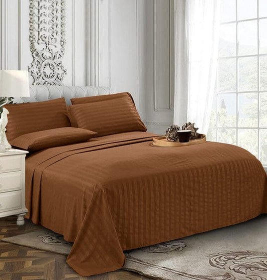 Copper Stripe- Bedsheet Set