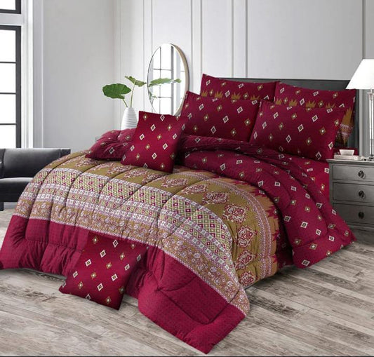 CrimsonSoul- 8pcs Summer Comforter Set (Light Filling)