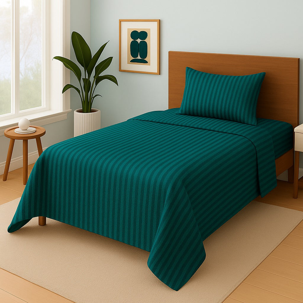 ZINK STRIPE- Single Bedsheet Set