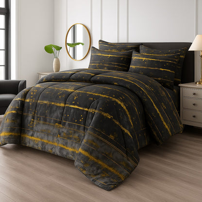 THUNDER STORM- 6pcs Summer Comforter Set (Light Filling)