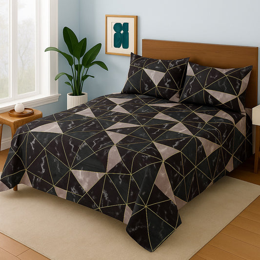 TRIANGULAR STONE- Bedsheet Set