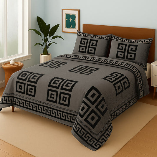 GREY GUCCI- Bedsheet Set