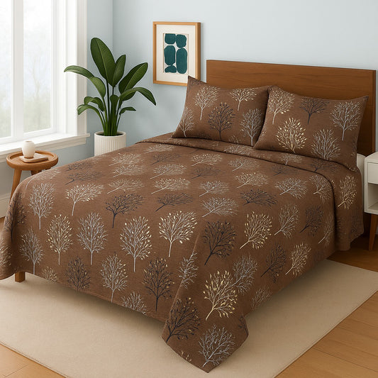 BROWN TEHNI - Bedsheet Set
