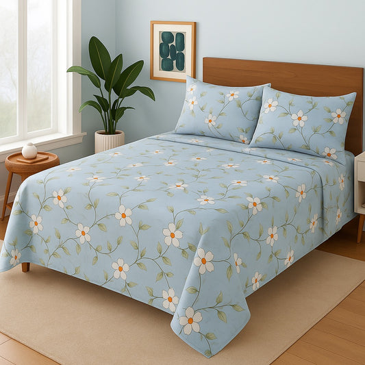 SKY FLOWER- Bedsheet Set