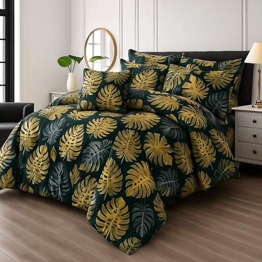 SUNFLOWER- 7pcs Summer Comforter Set (Light Filling)
