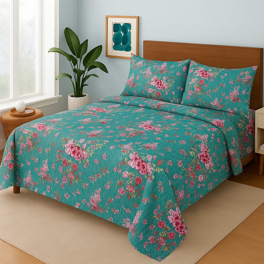 HELIUM- Bedsheet With 4 Pillow Covers
