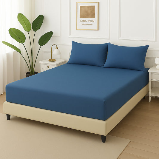 ZINK PLAIN- Fitted Bedsheet Set