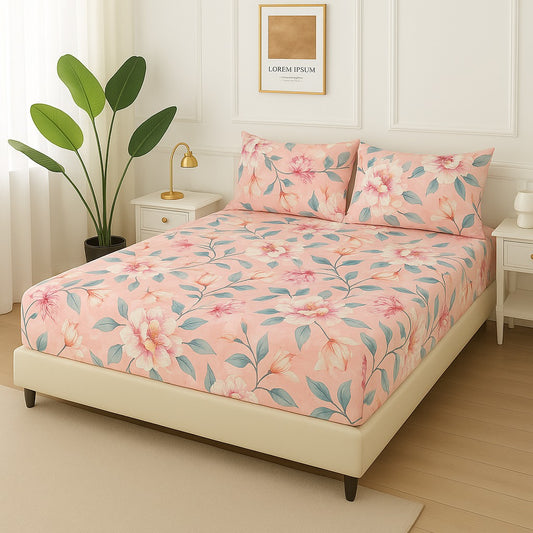 PINKY - Fitted Bedsheet Set