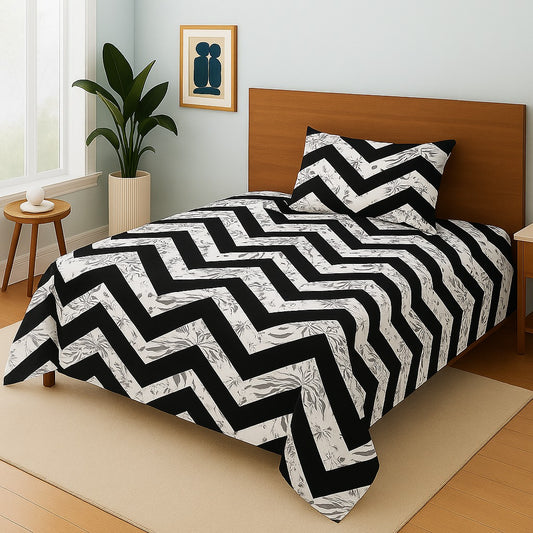 ZIGZAG- Single Bedsheet Set