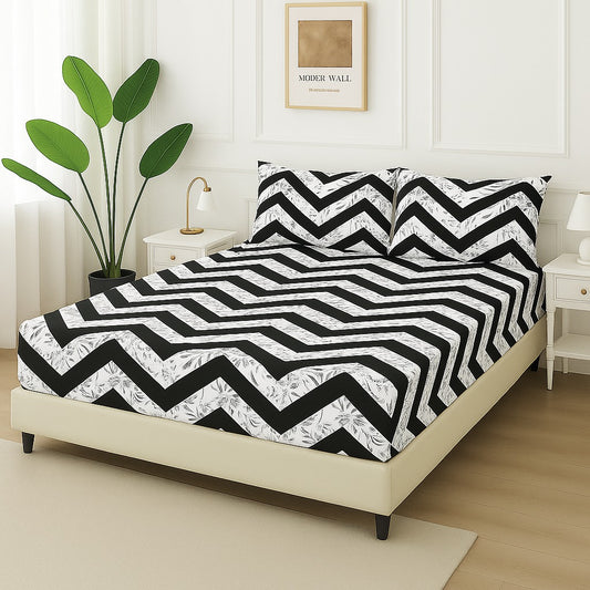 ZIGZAG- Fitted Bedsheet Set