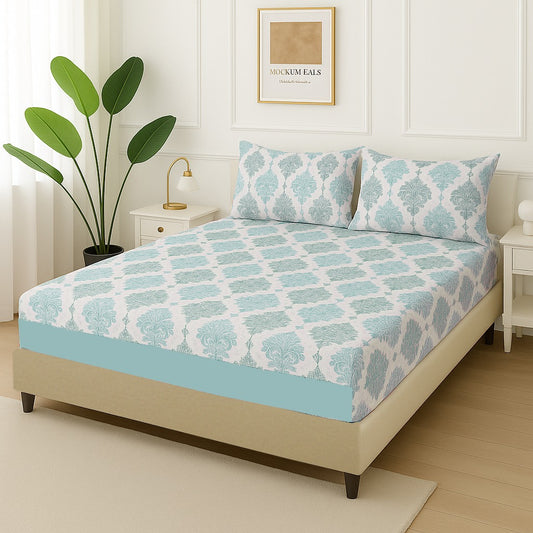 SEA BORDER- Fitted Bedsheet Set