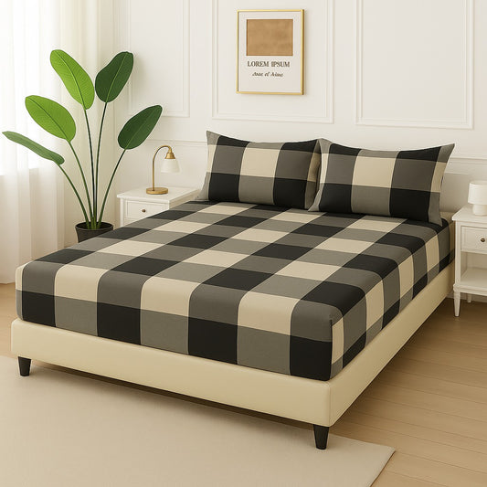 BLACK BOX CHECK - Fitted Bedsheet Set