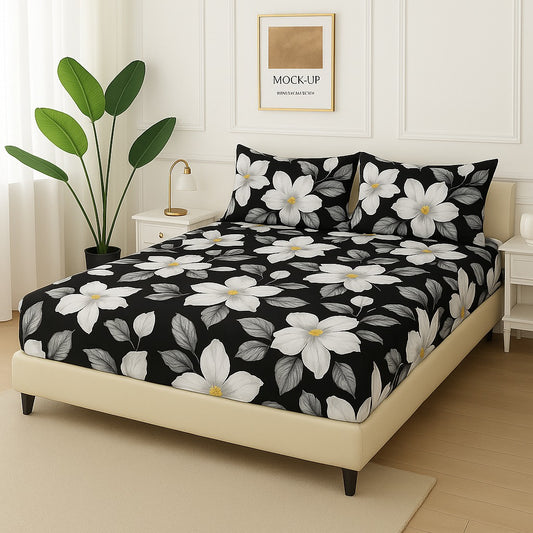 BLACK TULIP - Fitted Bedsheet Set