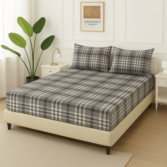 OXFORD CHECK -Fitted Bedsheet Set