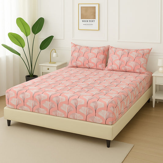 PINK LORETOS - Fitted Bedsheet Set