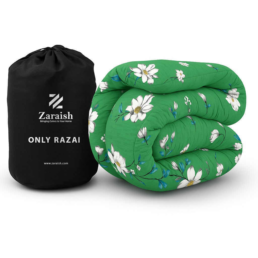 GREENISH- ONLY WINTER RAZAI (HEAVY FILLING)