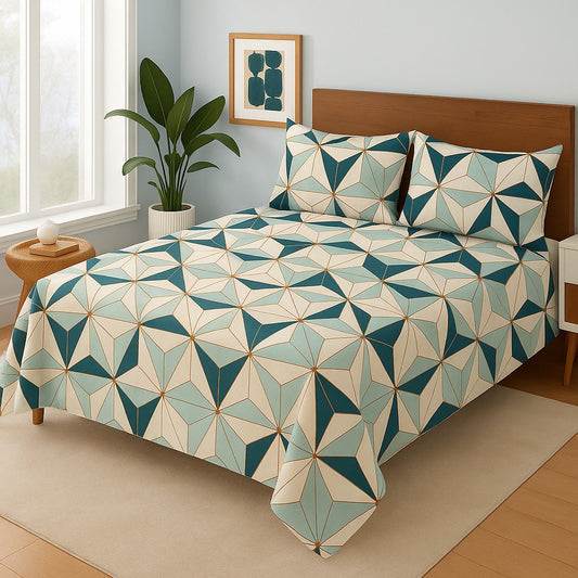 GEOMETRIC TRIO- Bedsheet Set