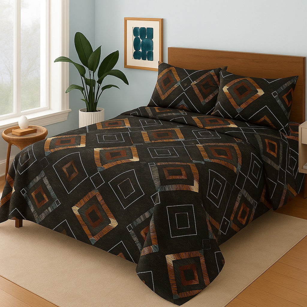 MULTI SQUARE- Bedsheet Set