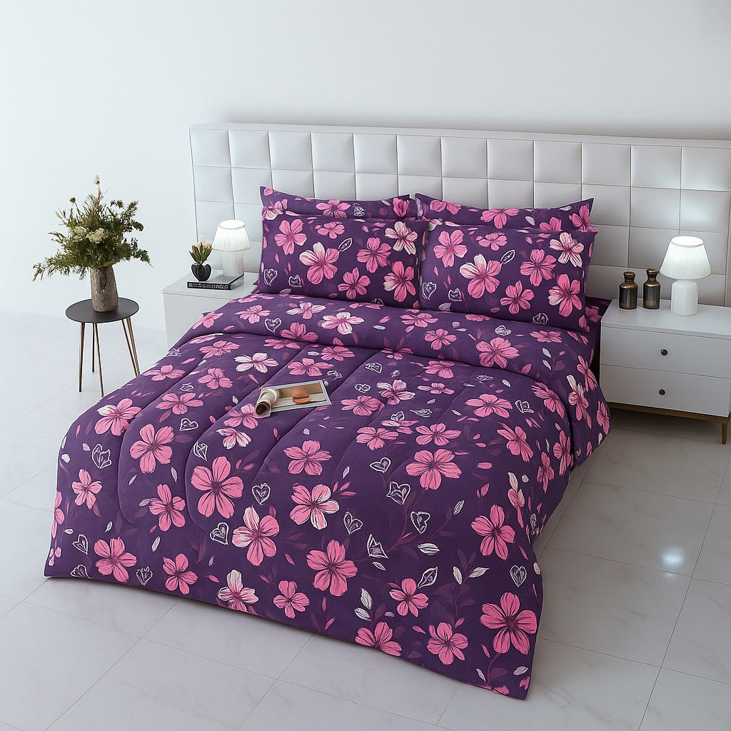 TULIP FLOWER -WINTER RAZAI Set (HEAVY FILLING)